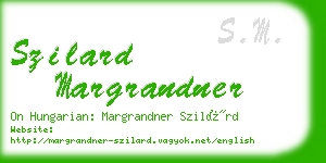 szilard margrandner business card